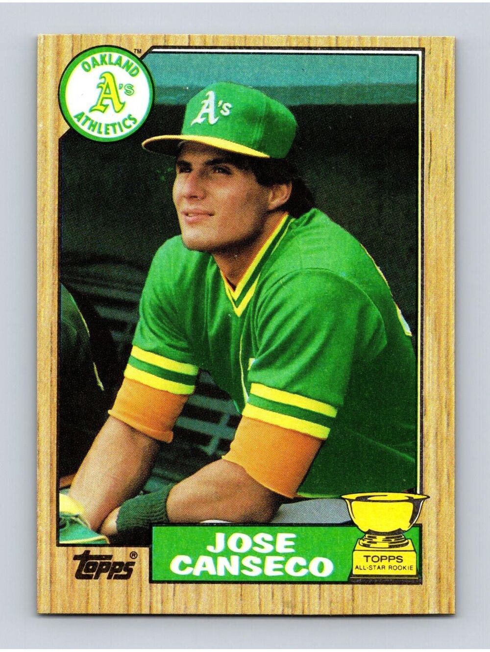 1987 Topps #620 Jose Canseco Baseball Card